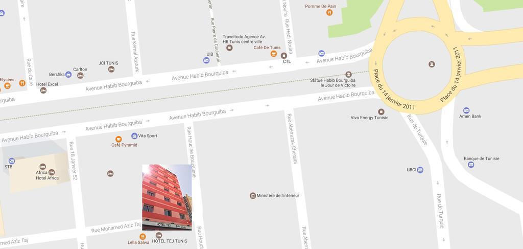Hotel Tej Tunis Extérieur photo